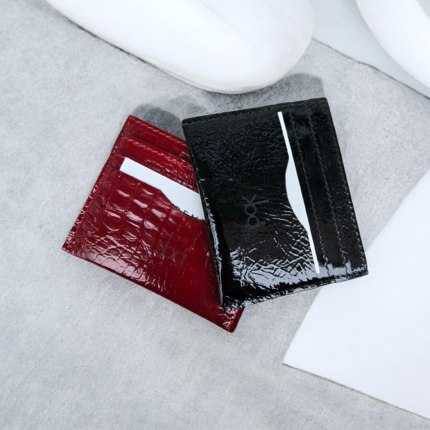 Patent Leather Card Holders